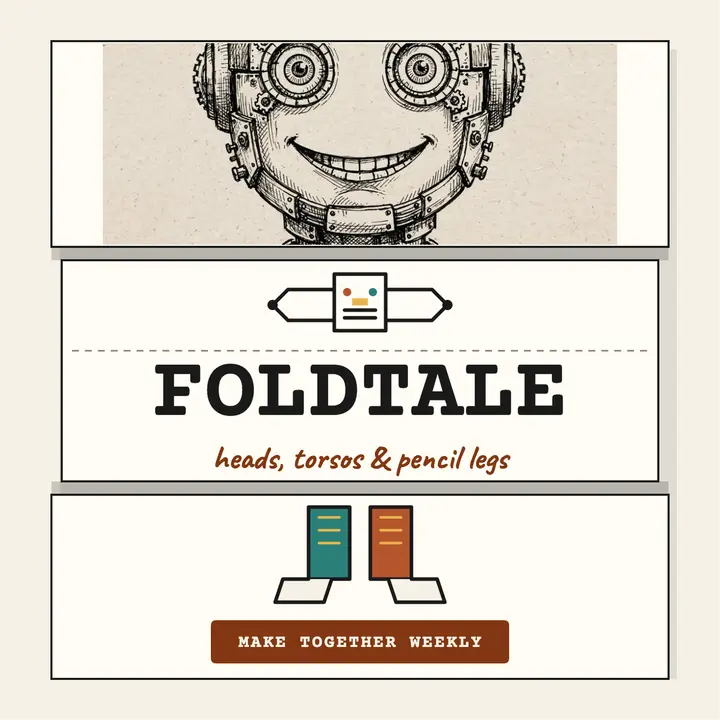 Foldtale exquisite corpse podcast cover template