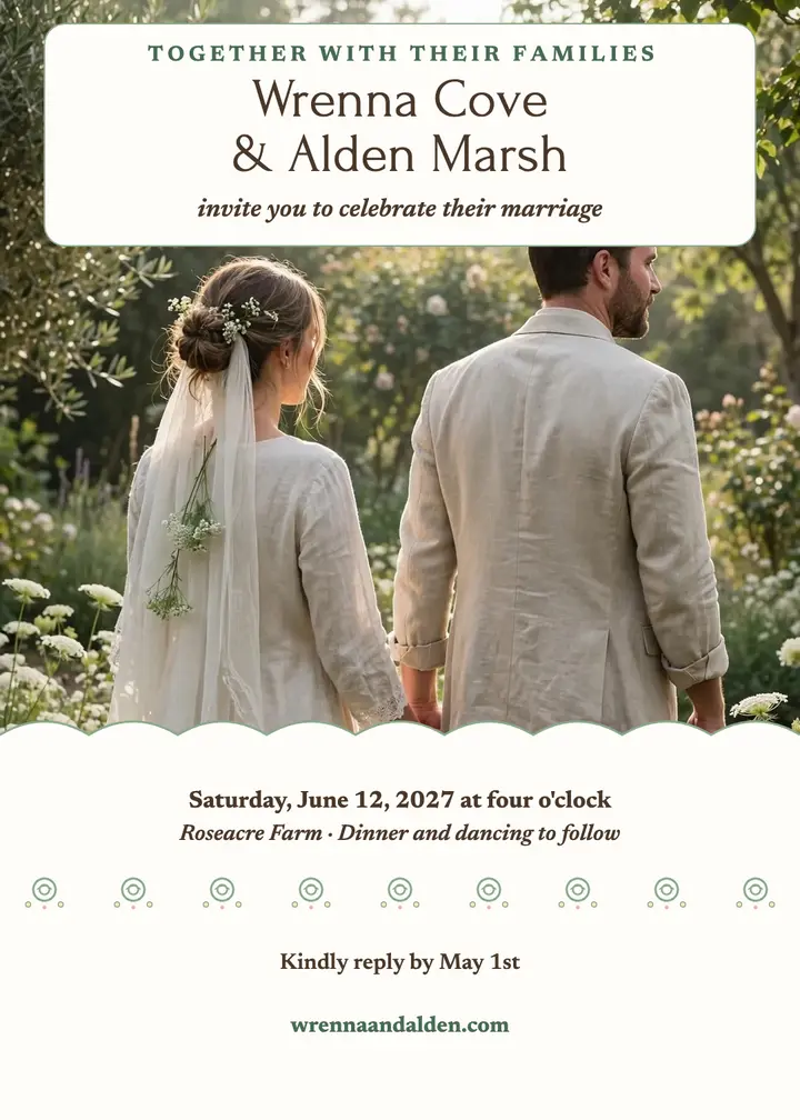 Wrenna and Alden eyelet garden invitation template