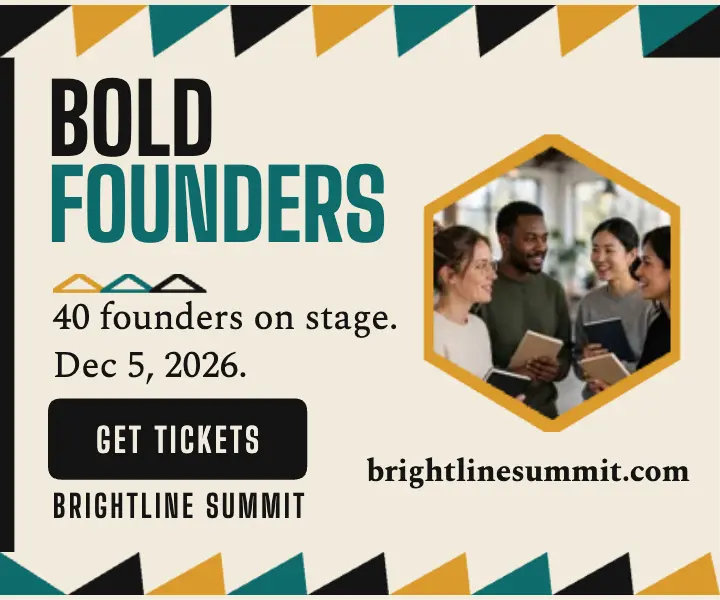 Brightline Summit founders ad template
