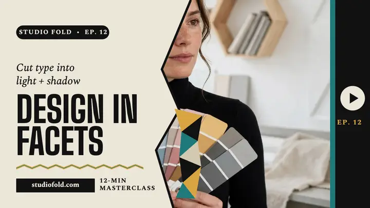 Studio Fold facets tutorial thumbnail template