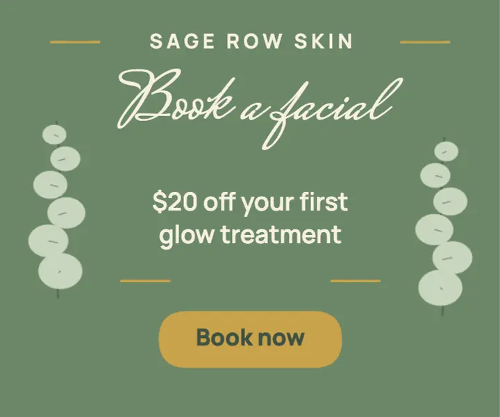 Book a facial ad template