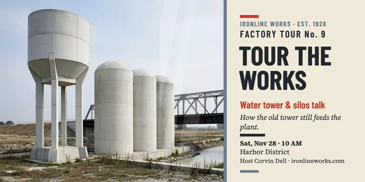 Ironline Works factory tour post template
