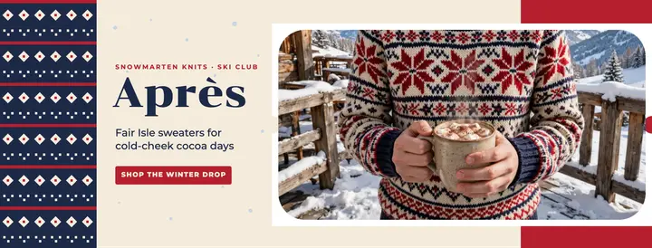 Snowmarten Knits après-ski cover template
