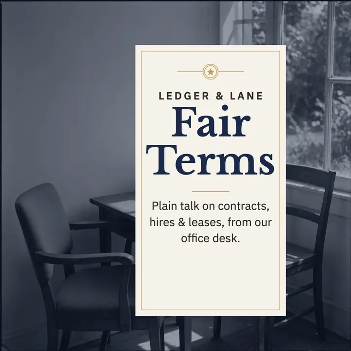 Fair Terms legal podcast cover template