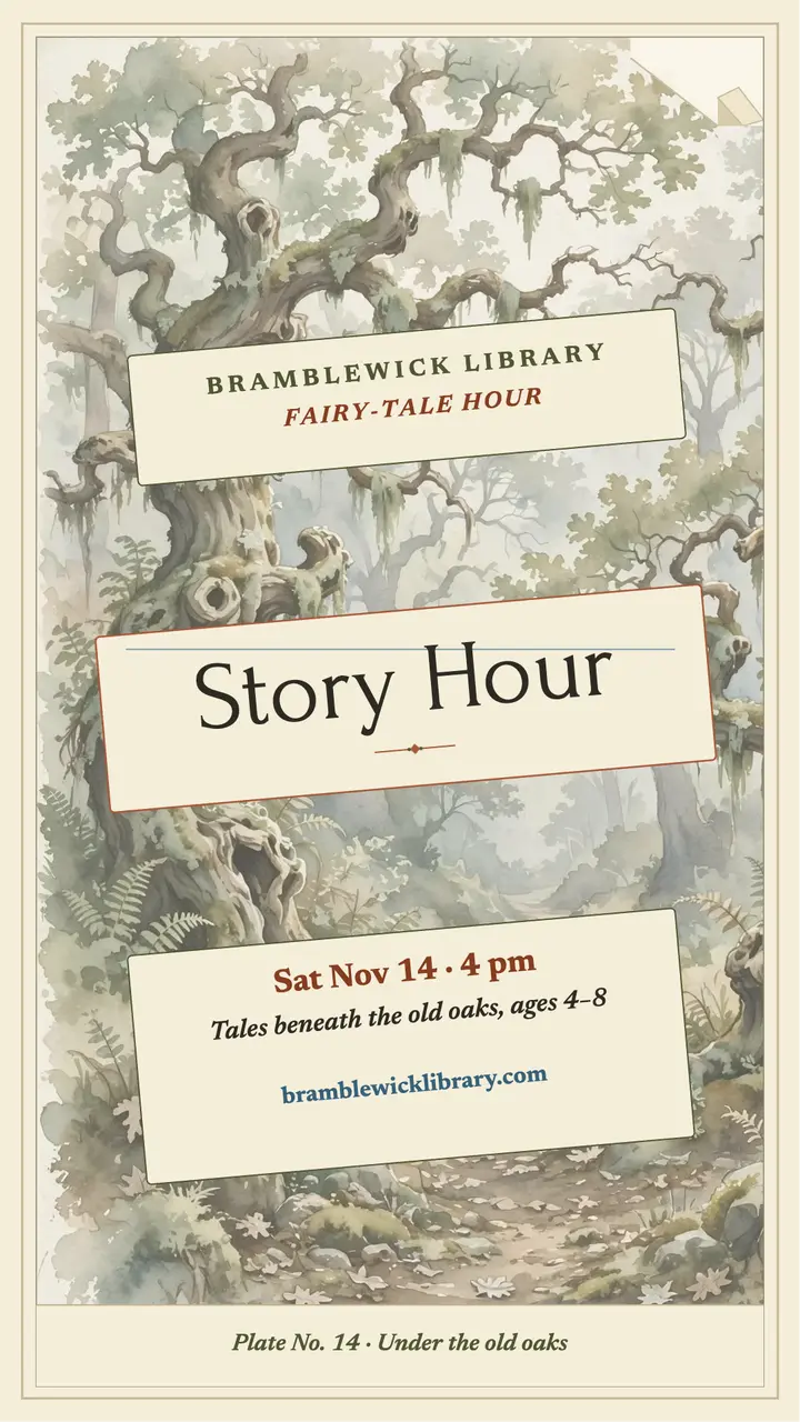 Bramblewick fairy-tale story hour template