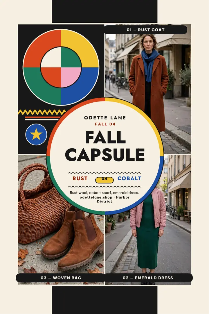 Odette Lane fall capsule disc lookbook template