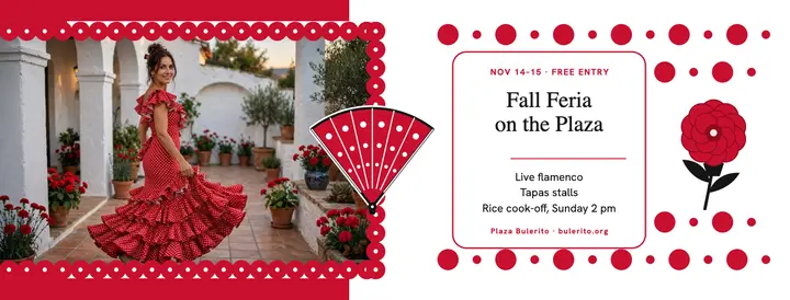 Fall Feria on the Plaza Facebook cover template