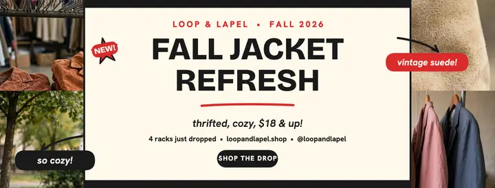 Loop and Lapel fall jacket refresh cover: fall jacket facebook cover template