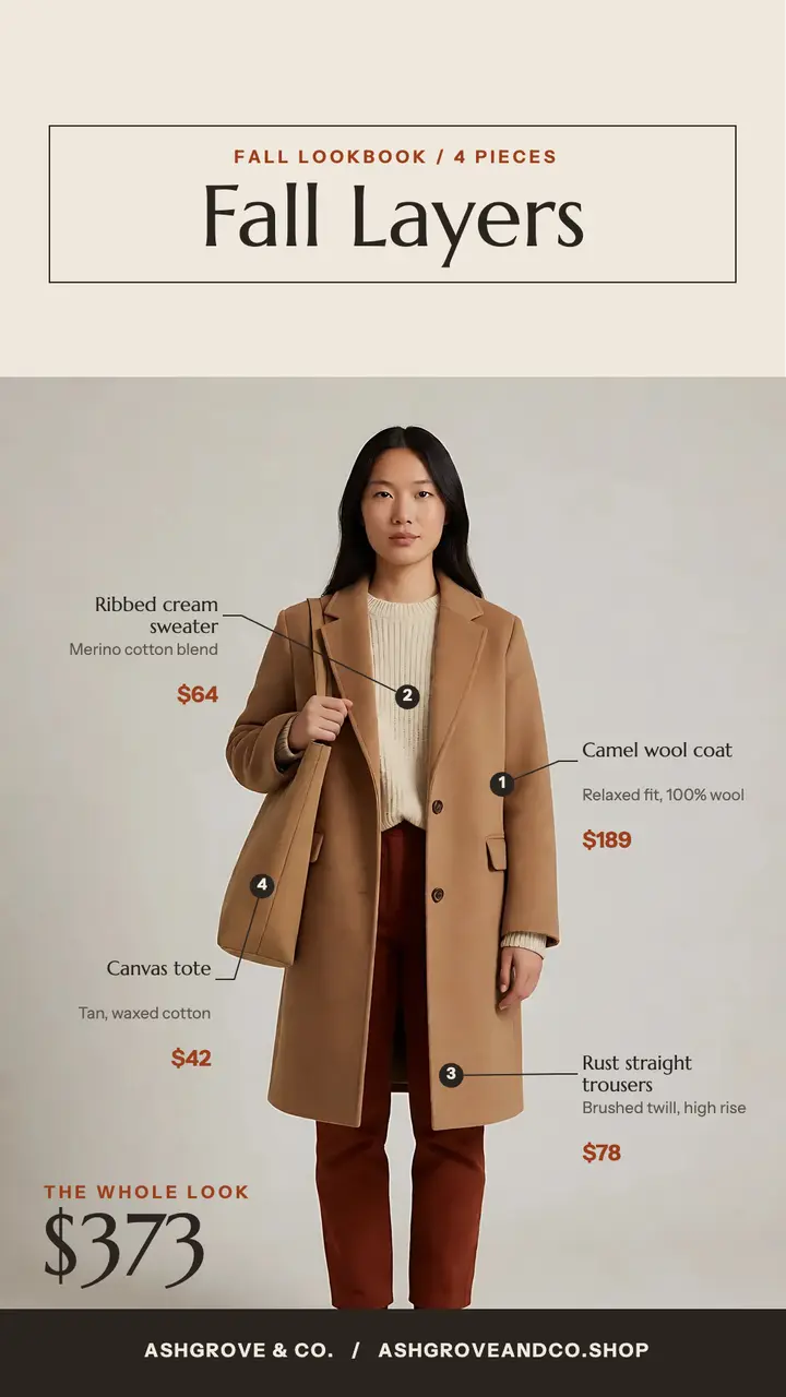 Fall layers outfit callout story template
