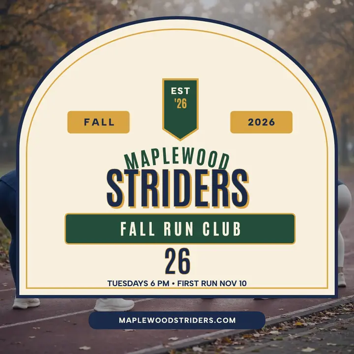Maplewood Striders fall run club post template