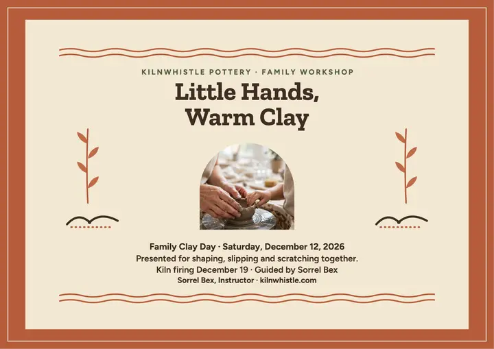 Kilnwhistle family clay day certificate template