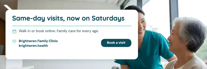 Brightwren family clinic Saturday visits header template