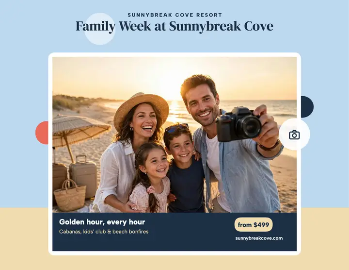 Sunnybreak Cove family week flyer template