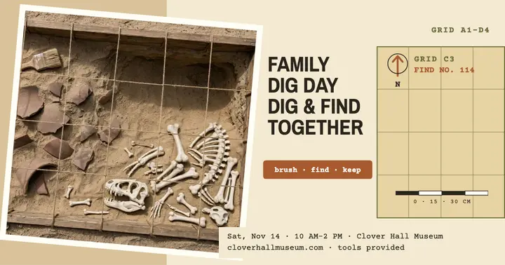Clover Hall family dig day post template
