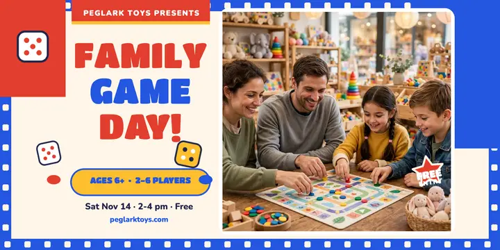 Peglark family game afternoon post template