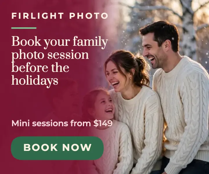Family photo session medium ad template
