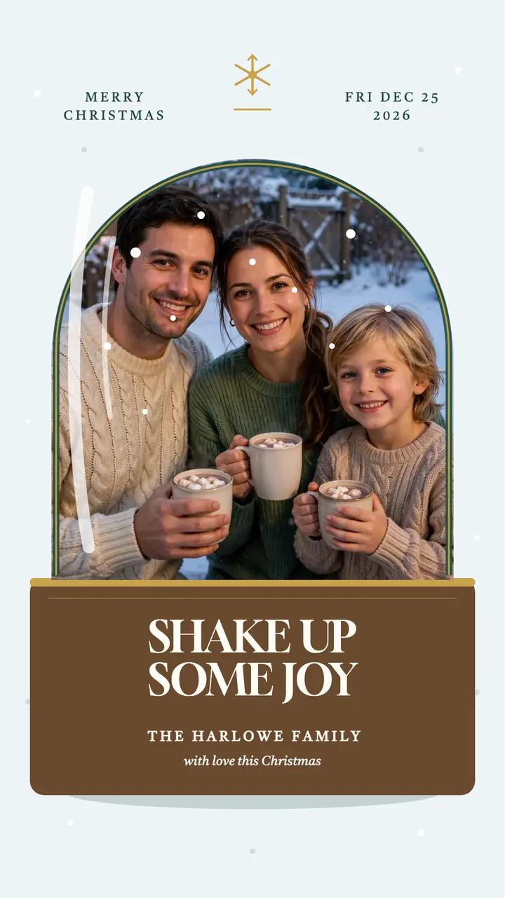 Harlowe family snow globe story template