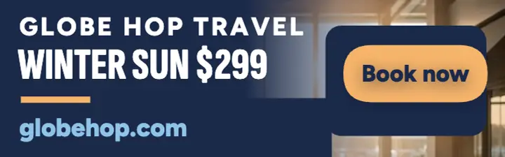 Globe Hop family trip mobile banner template