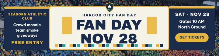 Harbor City Fan Day mosaic billboard template