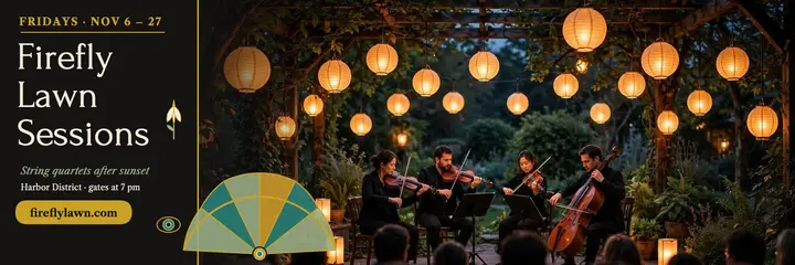 Firefly Lawn Sessions fan panels header template