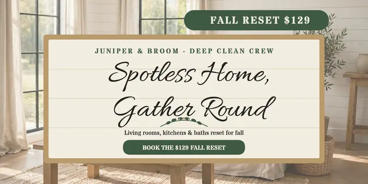 Juniper and Broom farmhouse clean post template