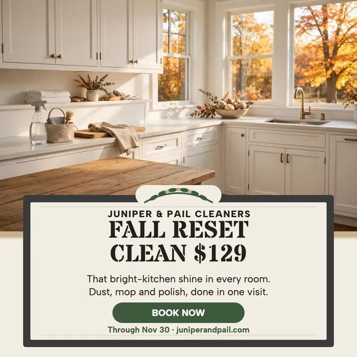 Juniper and Pail fall reset clean post template