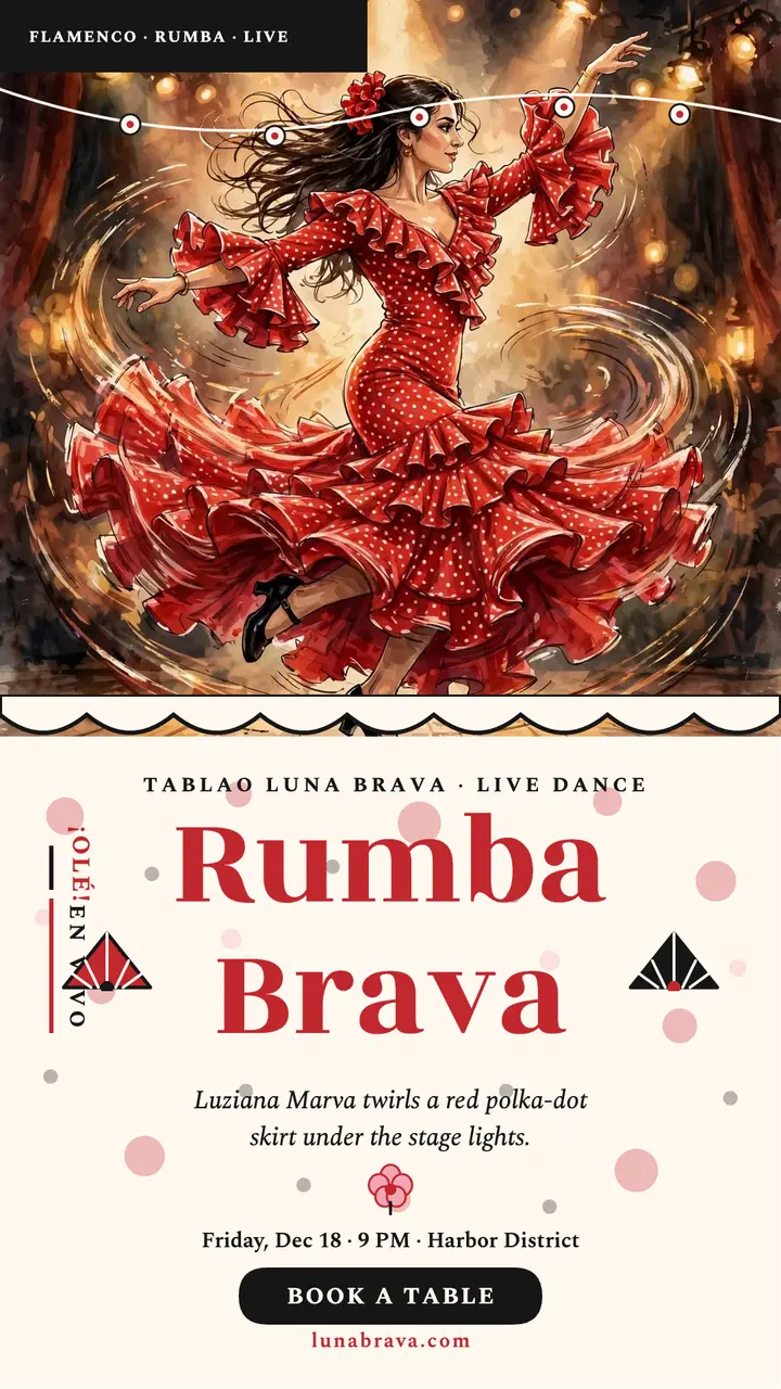 Luna Brava rumba night story template