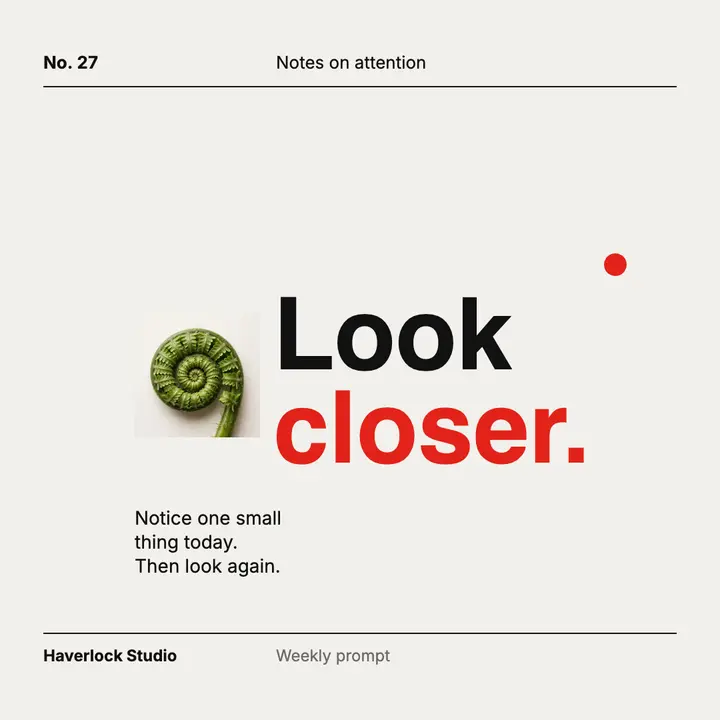Look closer fern quote post template
