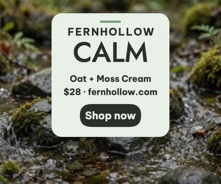 Fernhollow stream cream ad template