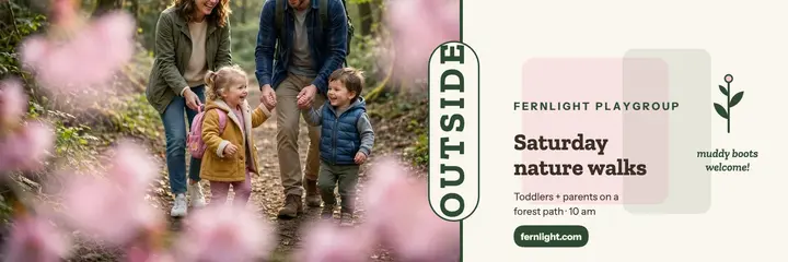Fernlight forest playgroup header template