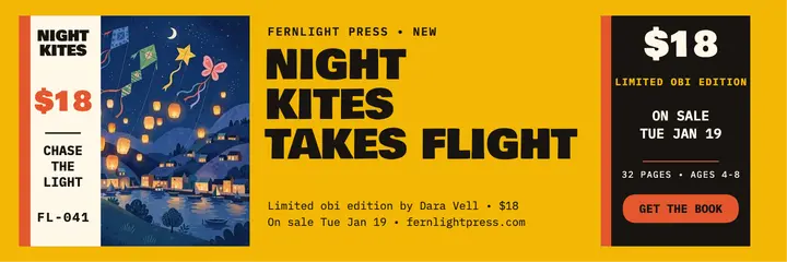 Night Kites obi edition launch header template