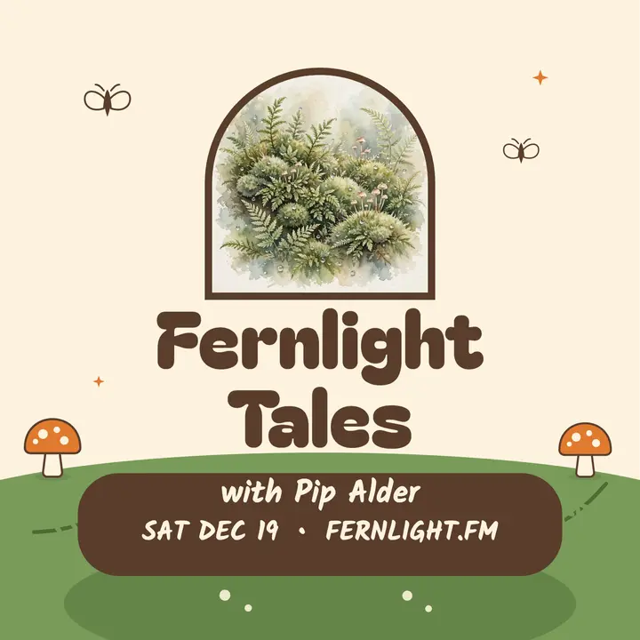 Fernlight Tales woodland podcast cover template