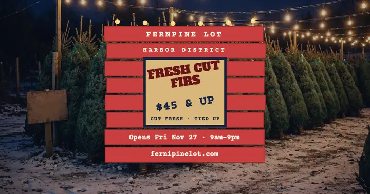 Fernpine Lot night tree lot post template