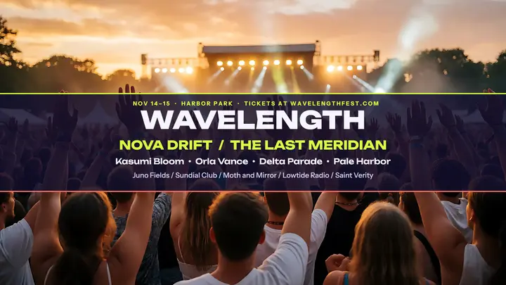 Festival lineup bill banner template