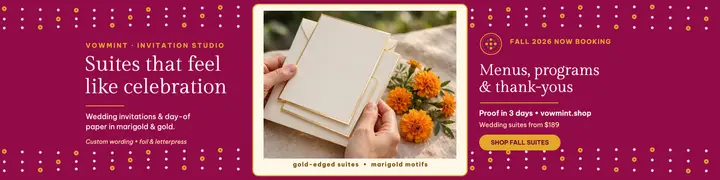 Vowmint festive invitation shop banner template