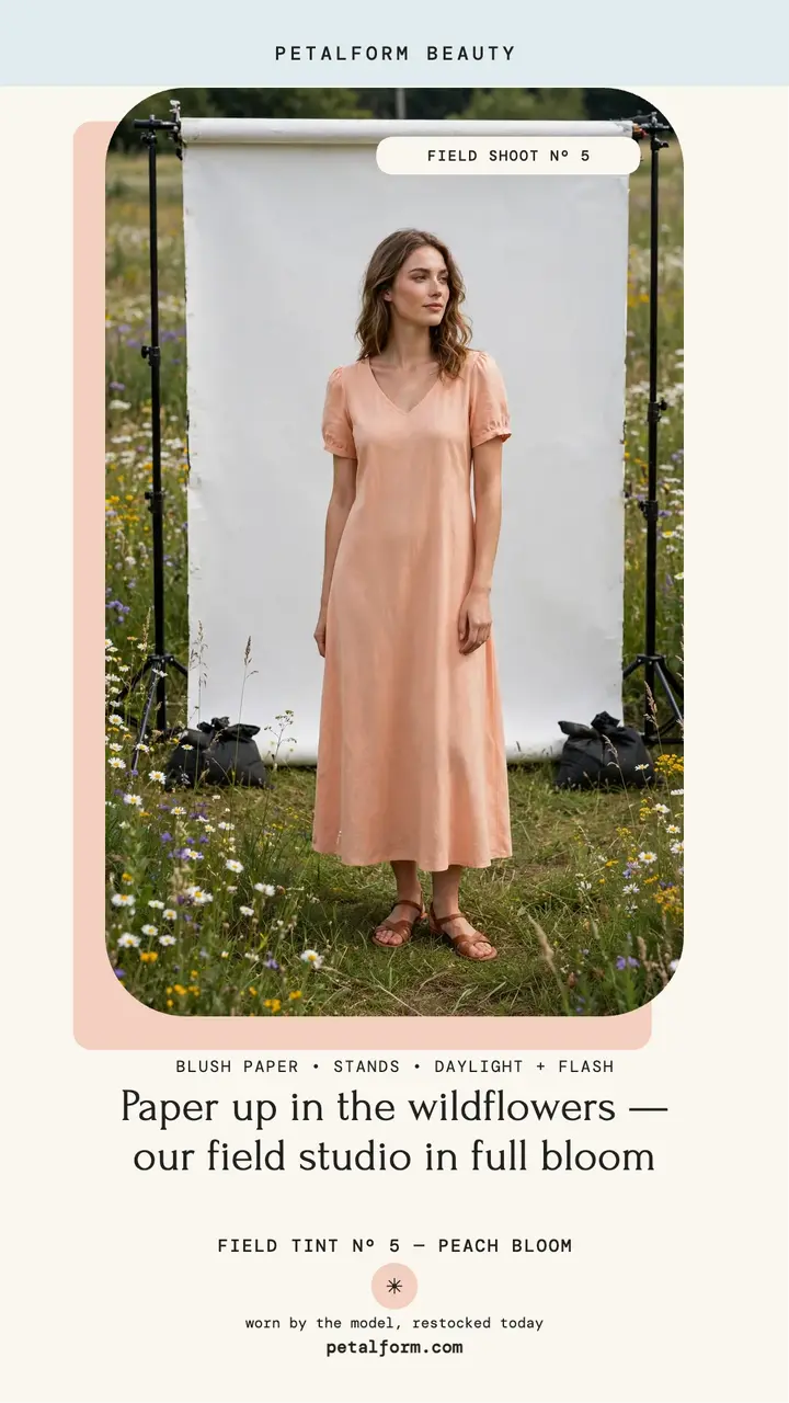 Petalform field studio beauty story template