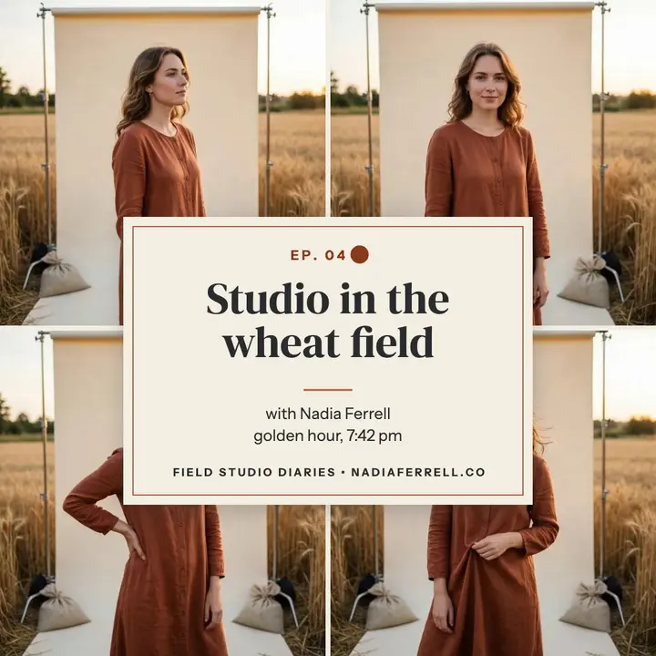 Nadia Ferrell field studio wheat portrait template