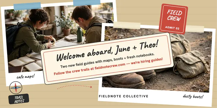 Fieldnote crew welcome hiring post template