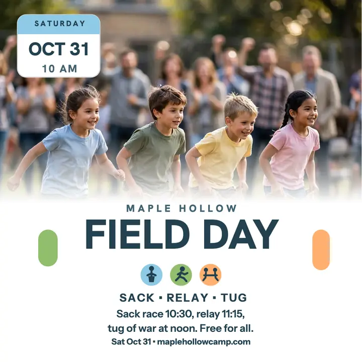 Maple Hollow Field Day schedule post template