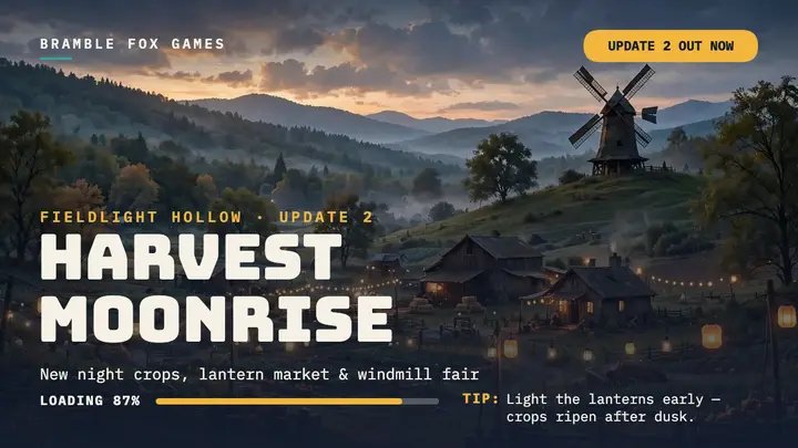 Fieldlight Hollow Harvest Moonrise update thumbnail template