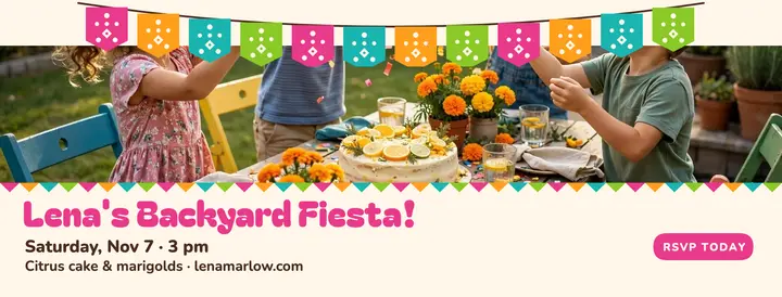 Lena Marlow backyard fiesta cover template
