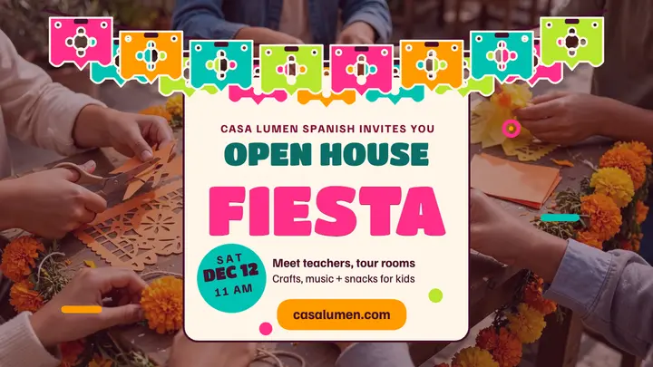 Casa Lumen fiesta open house thumbnail template