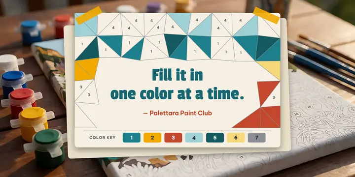 Palettara fill it in paint-by-number quote post template