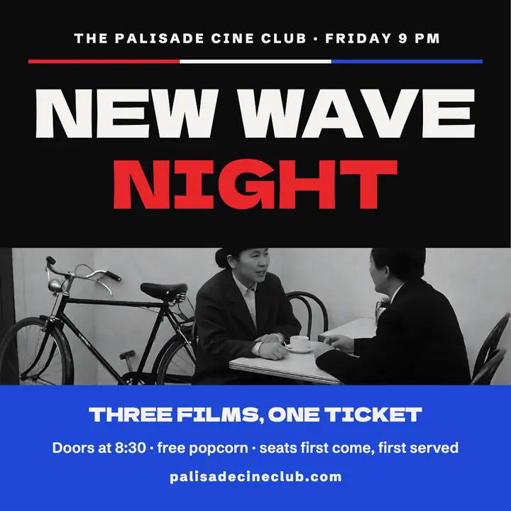 Palisade Cine Club new wave night post: film night social post template