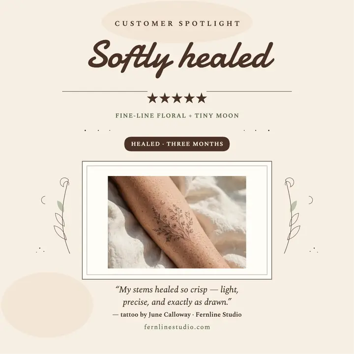 Fernline Studio tattoo review post template