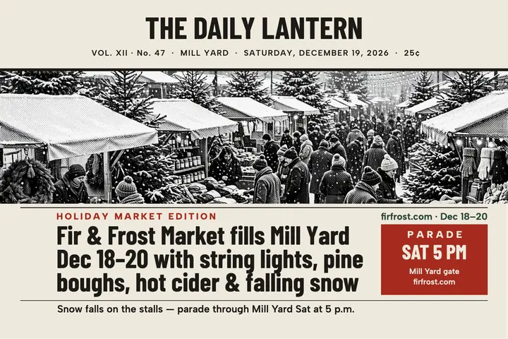 Daily Lantern Fir and Frost Market front page template