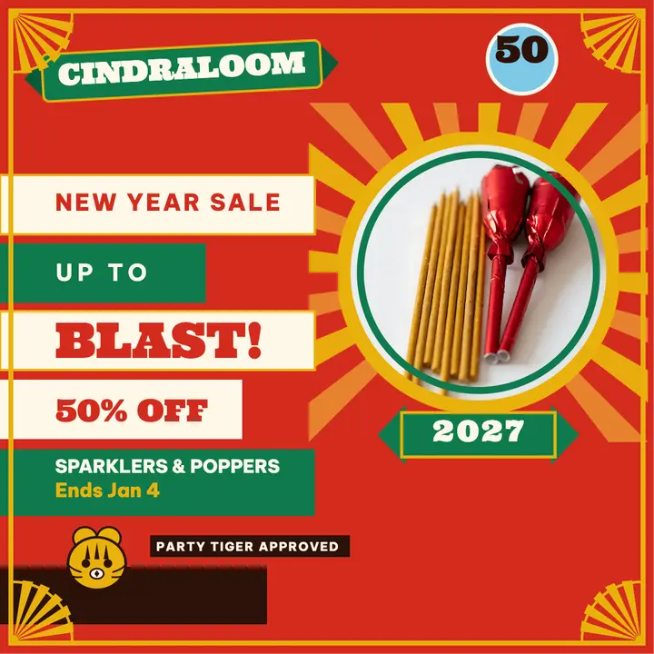 Cindraloom Blast Into 2027 sale template