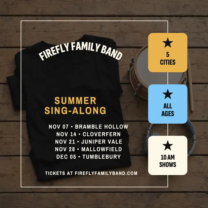 Firefly Family Band tour dates tee post template