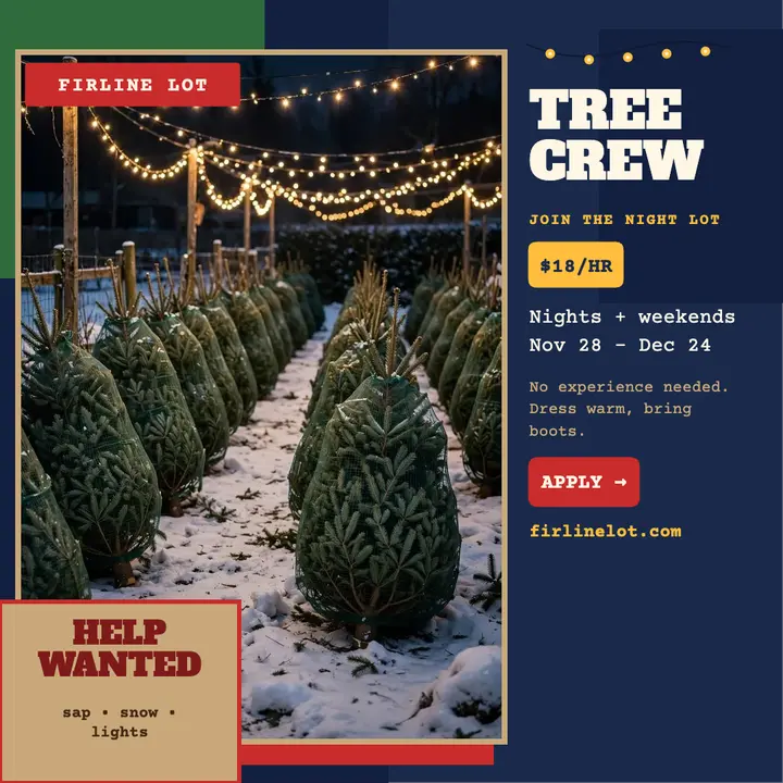 Firline Lot tree crew hiring post template