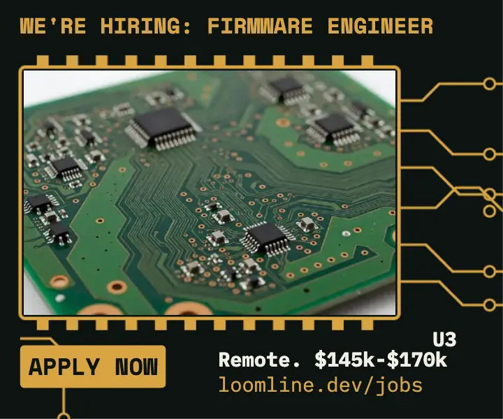 Loomline firmware engineer hiring ad template